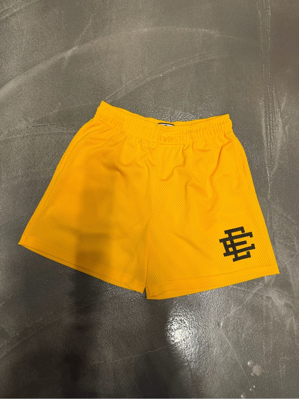 EE Eric Emanuel mesh shorts Yellow/Black XL men’s
